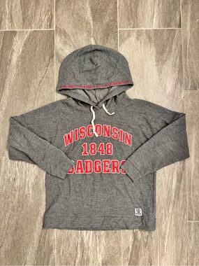 Victoria’s Secret PINK - Wisconsin Badgers 1848 Gray Hooded Sweatshirt - Size S